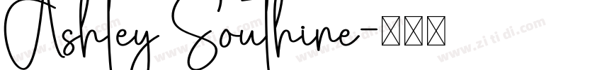 Ashley Southine字体转换